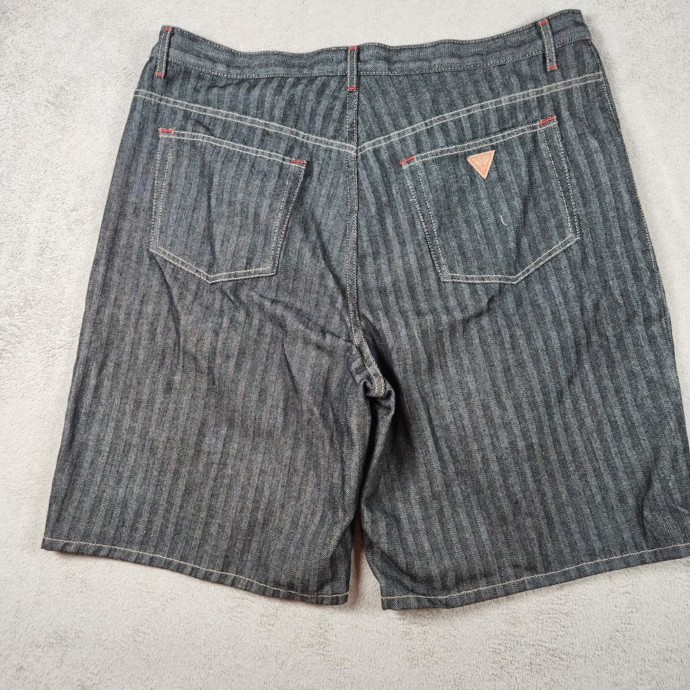 Vintage Guess Jeans Denim Shorts Mens size 38 Cotton Blend USA Retro Y2K Baggy - Picture 2 of 11